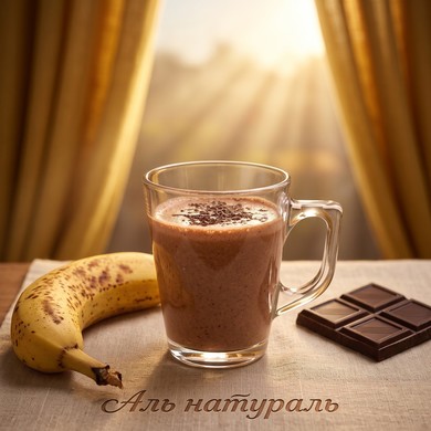 Шоколадно - банановый смузи