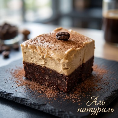 Брауни без выпечки с кофейным кремом
