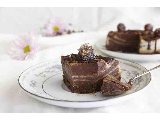 Шоколадно-карамельный тортик RAW