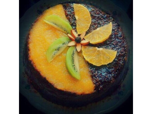 Торт с шоколадом и апельсином для сыроедов